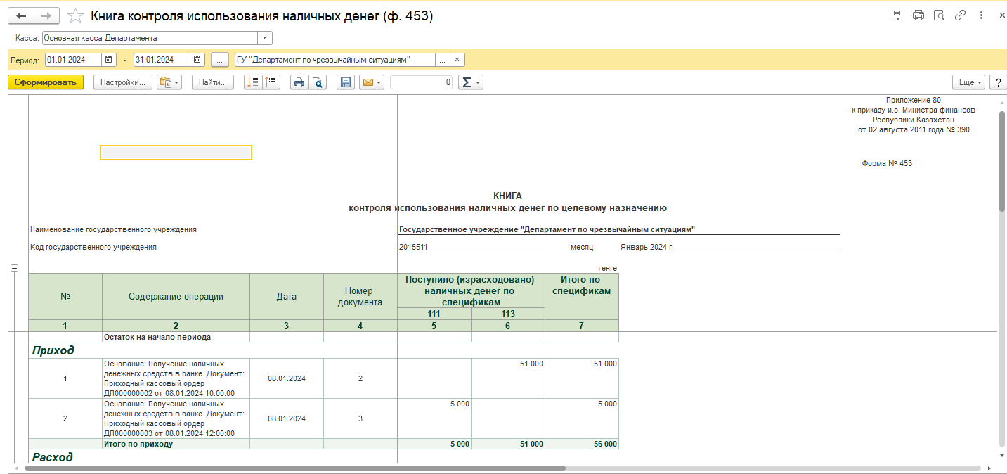 Книга контроля использования наличных денег по целевому назначению по бюджетным средствам по форме 453 Книга контроля использования наличных денег по целевому назначению по бюджетным средствам по форме 453